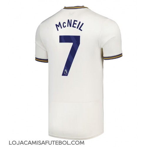 Camisa de Futebol Everton Dwight McNeil #7 Equipamento Alternativo 2024-25 Manga Curta